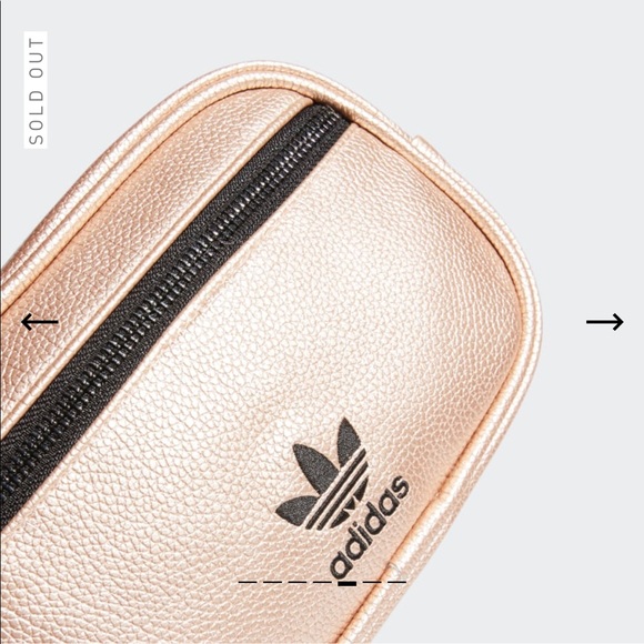 adidas Bags Adidas Originals Rose Gold Faux Leather Waistpack